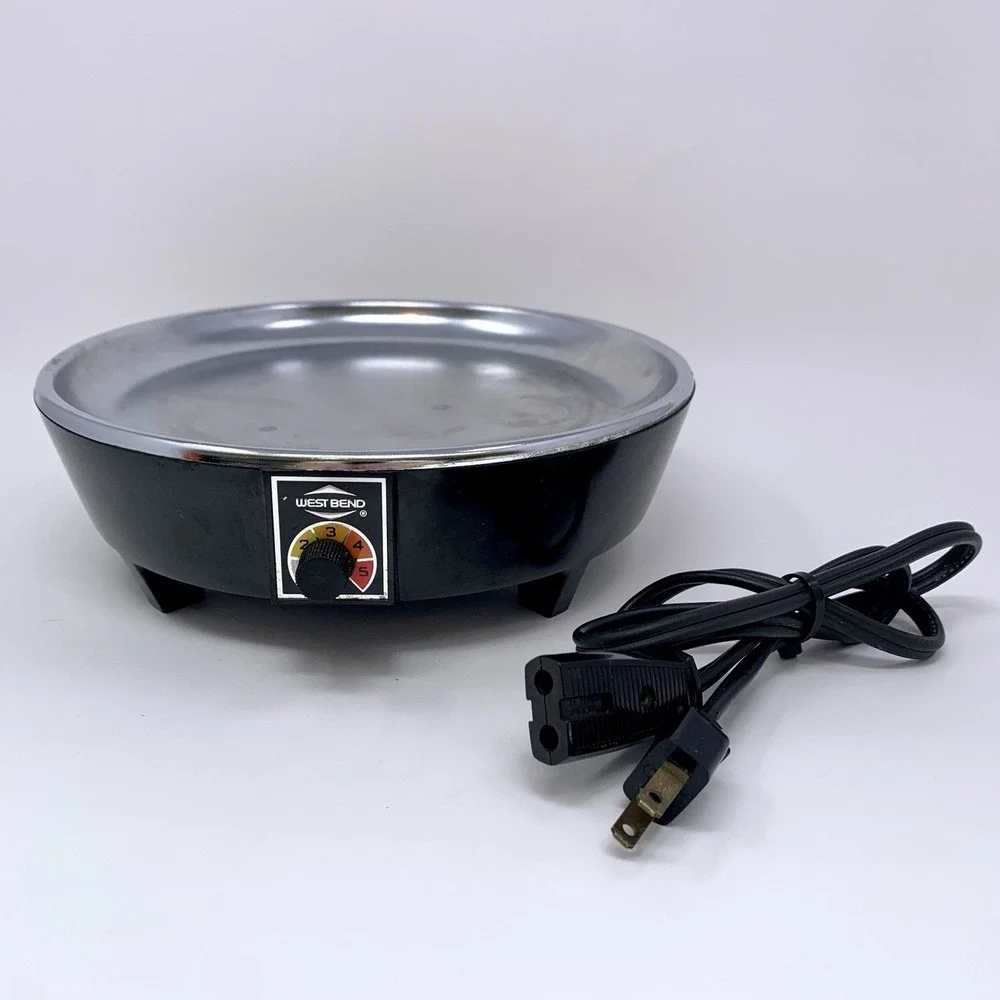 West Bend Lazy Day Slow Cooker Round Heating Base ONLY 5225 w/ Cord Tested